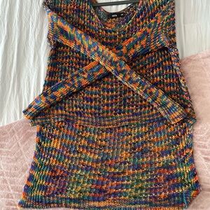 Multi-colored Luxury Knit Sweater